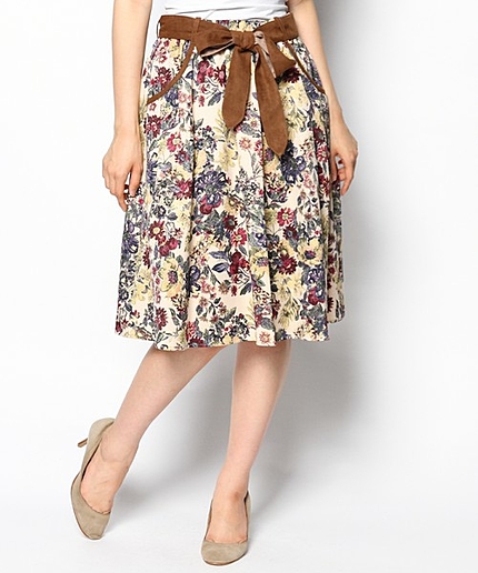 コブランプリントスカート