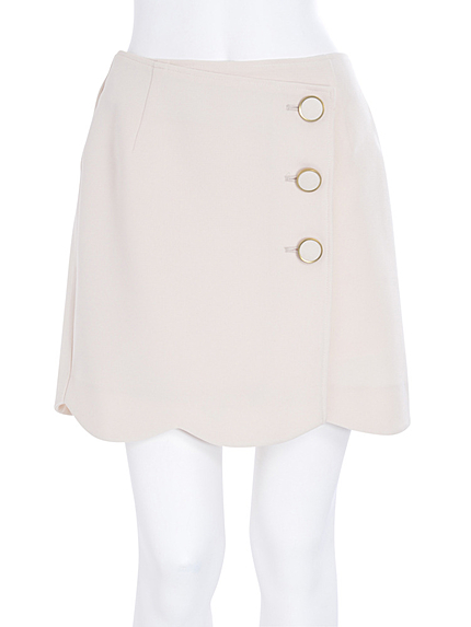 【dazzlin】台形ラップミニスカート