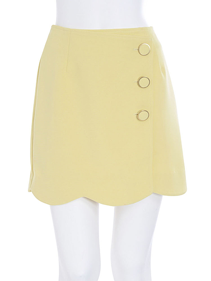 【dazzlin】台形ラップミニスカート