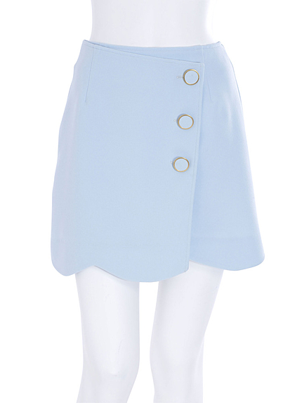 【dazzlin】台形ラップミニスカート