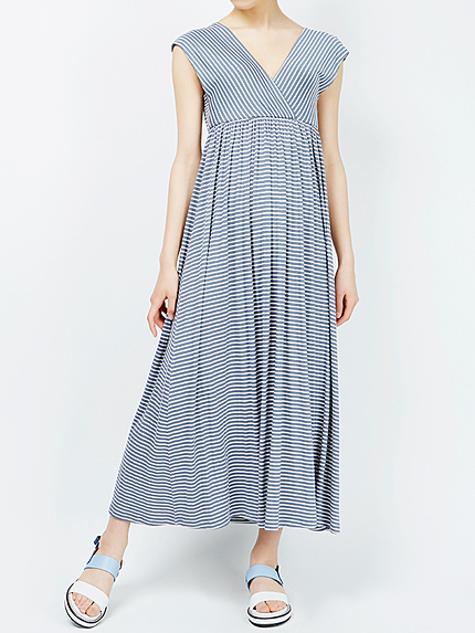 Laniボーダーマキシドレス