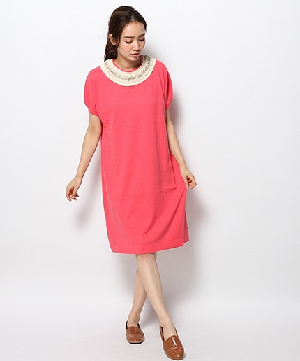 ビジューニットワンピース