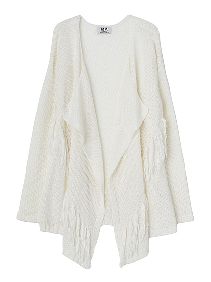 フリンジサマーニットカーデ