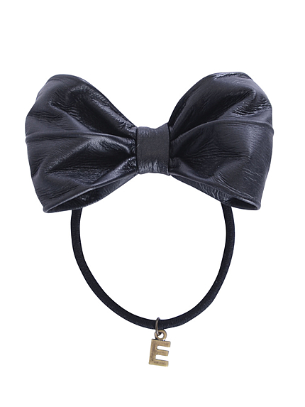 フェイクレザーリボンゴム