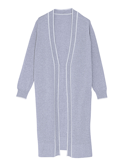 ラインロングカーディガン