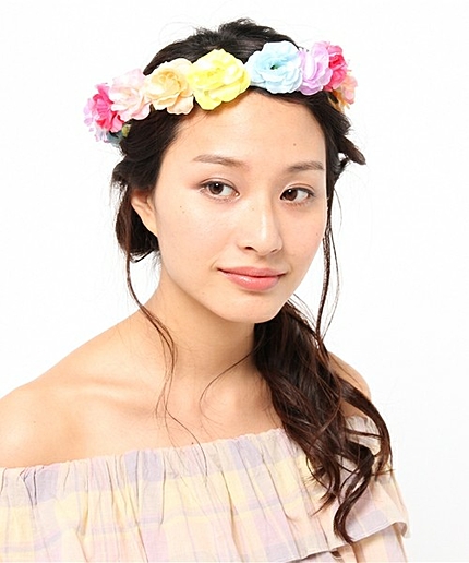 WEGO/レインボーフラワークラウン