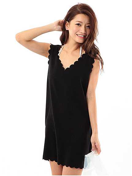 スカラップワンピース