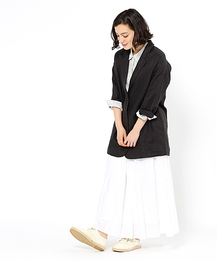 リネンロングジャケット