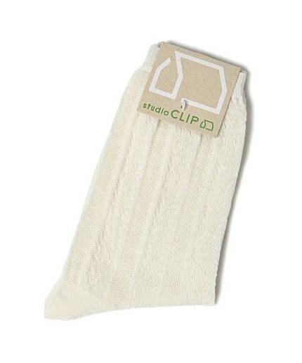 透かし柄ソックス