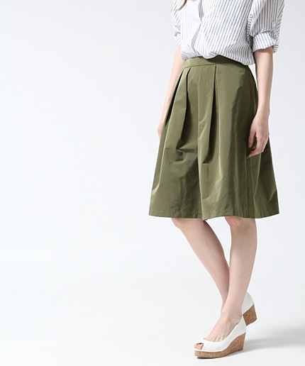 【Sサイズ展開アイテム】メモリータックミディスカート