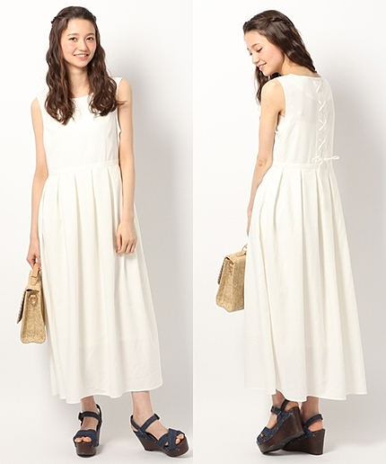 追加予約スタート【まいぷぅ企画アイテム】バックレースアップマキシ