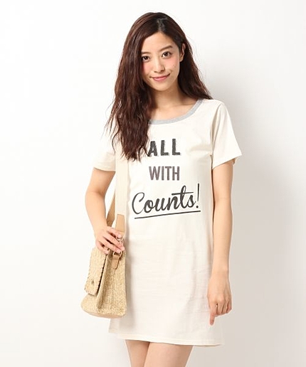 【5/26 プライスダウン】ロゴTシャツワンピース