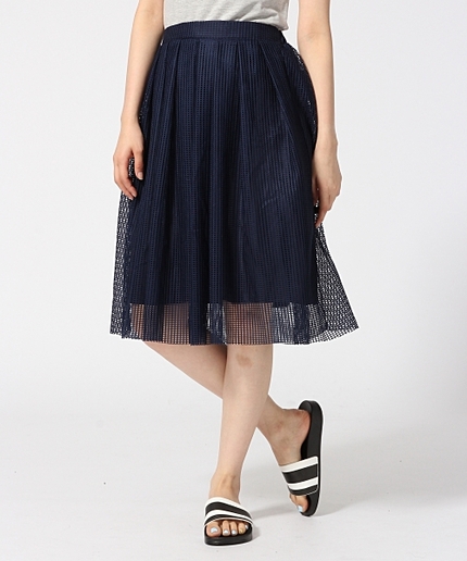 メッシュフレアスカート