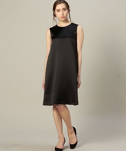 BYDT サテンバックリボンAラインドレス