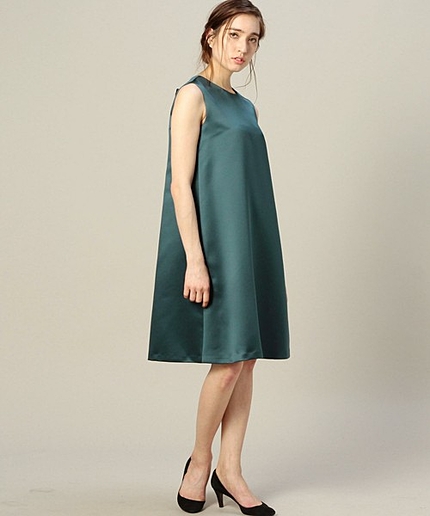 BYDT サテンバックリボンAラインドレス