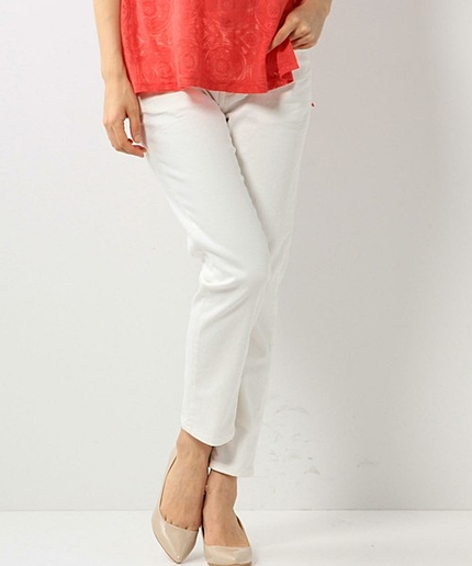 ＜closet story＞ ホワイトデニム　9分丈