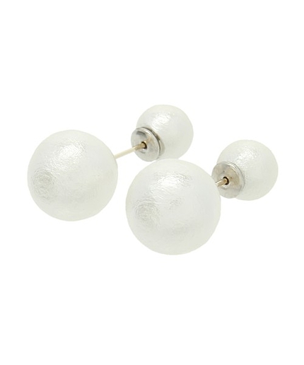 コットンパールピアス