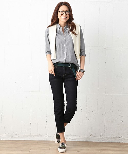 ギンガムチェックシャツ