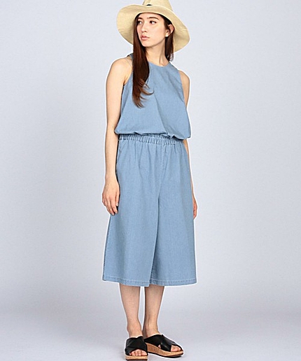 ENR ブリーチデニムサロペット