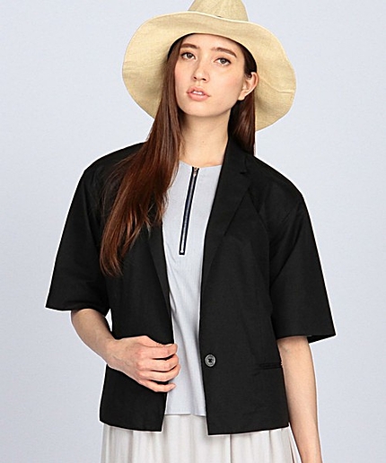 ENR コットンラミー1Bショートスリーブジャケット