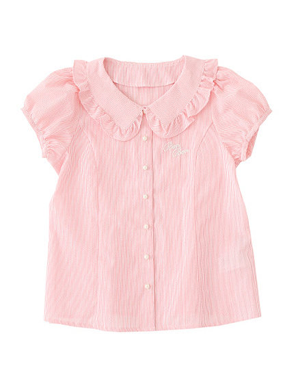 Candy Stripe Puff Blouse