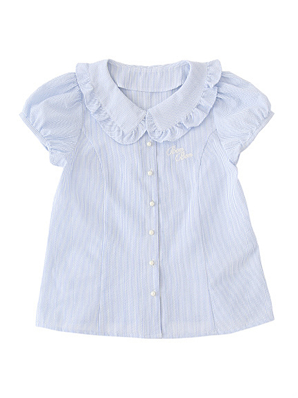 Candy Stripe Puff Blouse