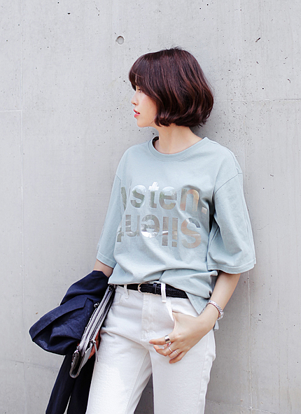 Listen.Silent.ロゴルーズフィットTシャツ・全4色・b44613