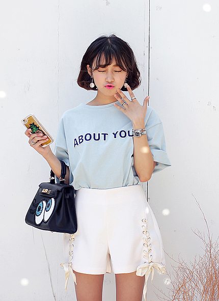 ABOUT YOUロゴプリントTシャツ・全3色・b44151