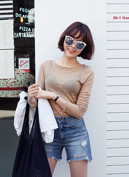 シースルースリムTシャツ・全4色・t44648