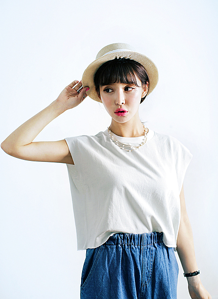 ボックスクロップドTシャツ・全3色・t44123