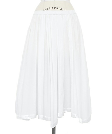 DRAWER サテンHEM ギャザースカート