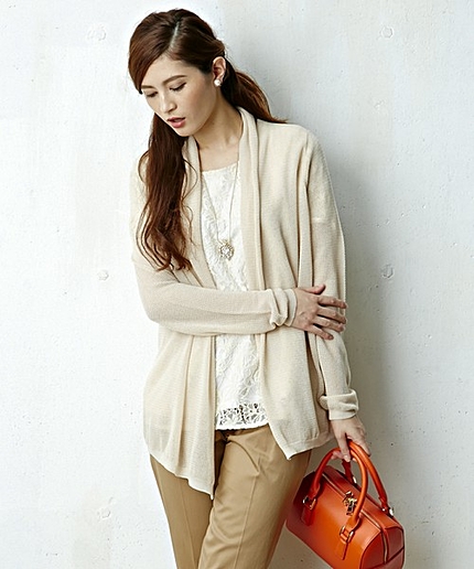 テンセルウールバリエーションカーディガン