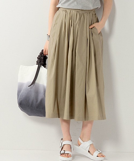 UAG C ギャザー ロングスカート