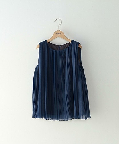 ＜Steven Alan＞PLEAT NOSLEEVE BLOUSE/ﾌﾞﾗｳｽ