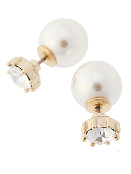 パックパールダイヤカットピアス