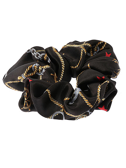 スカーフ柄シュシュ