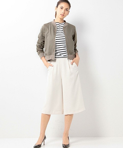 JC ポンチ 袖布帛 ジップブルゾン