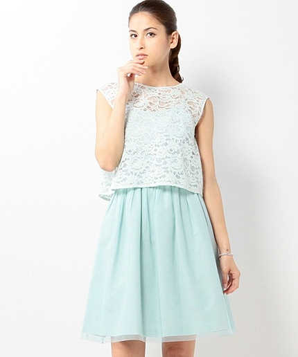 JPWG レースプルオーバー&チュール 重ねワンピースセット  / フォーマル / オケージョン