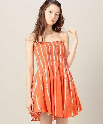 BY INDAH タイダイ チューブトップドレス