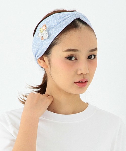 ジャカードビジューヘアバンド/AE JQ BJ HB