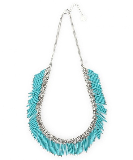 BYSFN ビーズフリンジ ショートネックレス