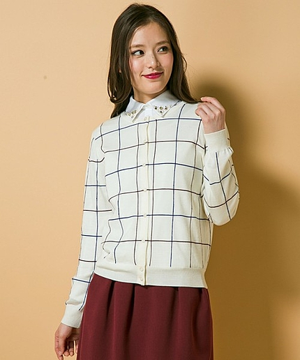 タッターソールメリノカーディガン