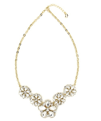 ビジューフラワーネックレス