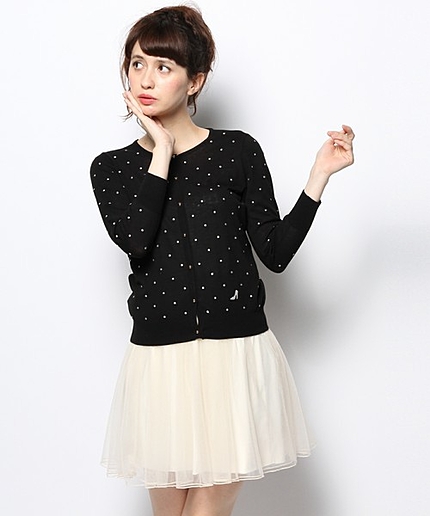 ドットエンブロベーシックカーディガン