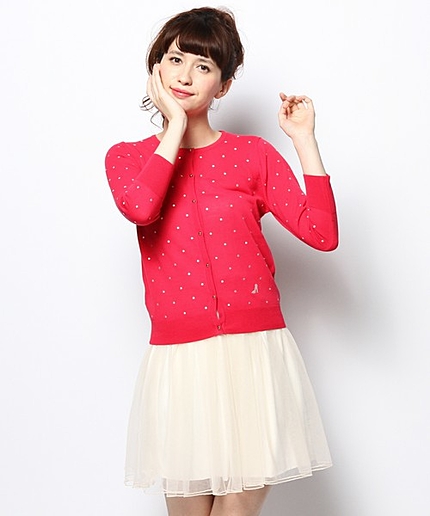 ドットエンブロベーシックカーディガン