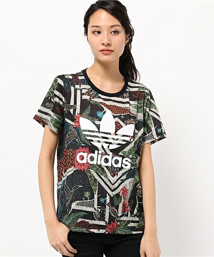 ウィメンズ アディダス ファーム Tシャツ adidas XILOFLORSTA LOGO TEE WMNS S19328
