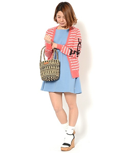 【mini8月号桐谷ミレイさん着回し掲載】TASSEL BASKET BAG