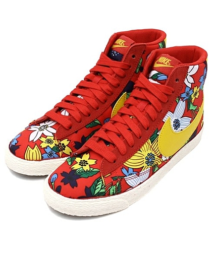 ウィメンズ ナイキ ブレーザー アロハプリント NIKE W BLAZER MID TEXT PRINT 725084-601