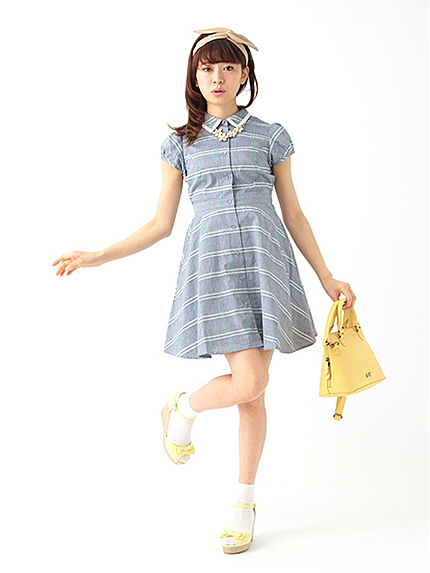 【Special Price】＜WEB限定大きな・小さなサイズ＞カラーウィンドーペンチェックワンピース