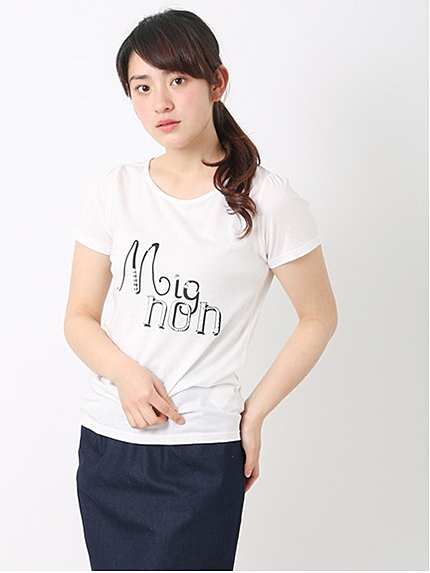 【Special Price】＜WEB限定大きな・小さなサイズ＞MIGNONロゴプリントTシャツ